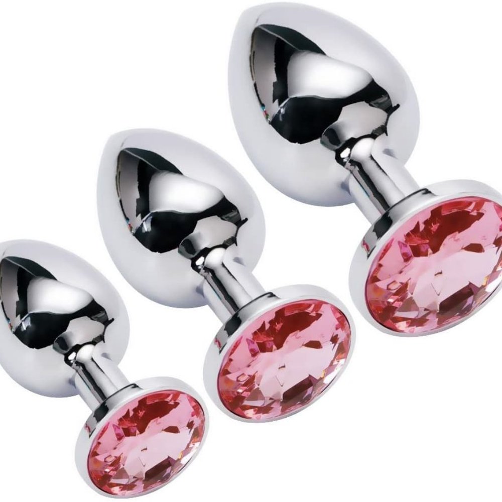 COPY - 3pc Pink Anal/Butt Plugs